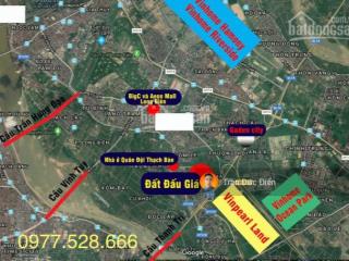 Bán 98m đất đấu giá tt4 cự khối, diện tích rộng làm nhà vườn, trụ sở công ty, gần hồ 30ha chỉ 50m