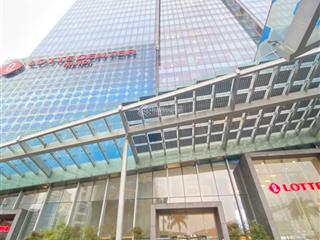 Cho thuê văn phòng tòa lotte center hanoi  54 liễu giai, ba đình dt 100m2, 300m2, 500m2, 1000m2