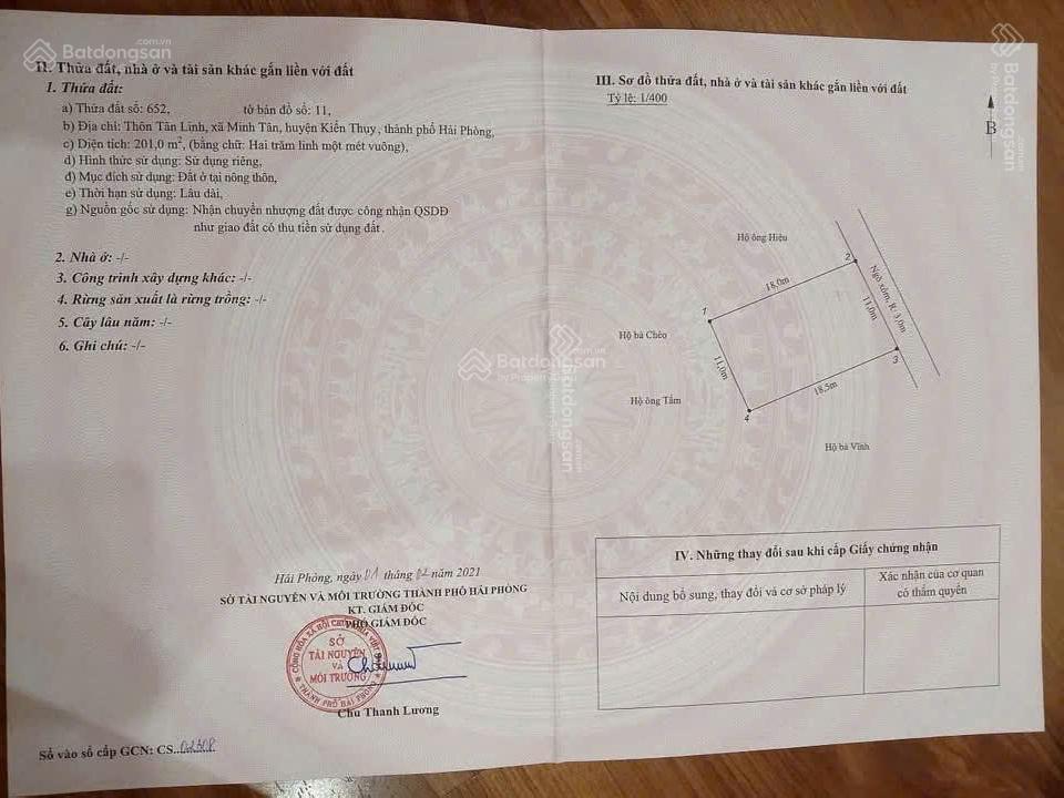 Siêu phẩm đất đẹp tuyến 2 đường 362 tân linh, minh tân kiến thụy (có thể chia làm 2 lô)