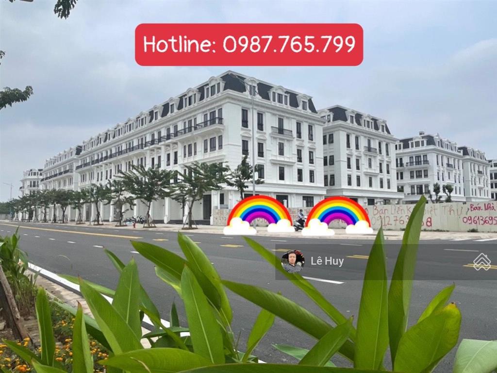 Cần bán nhanh căn góc công viên, đường 30m, hướng nam, view hồ yên sở rộng 193.6m2, mặt tiền 8.55m
