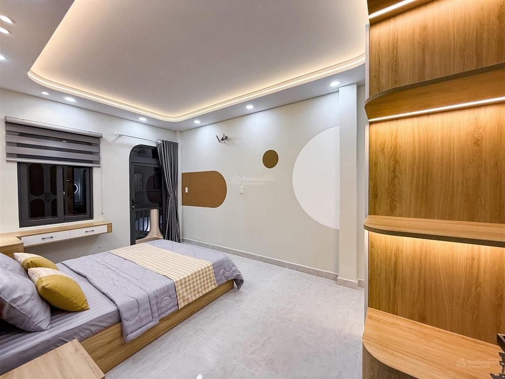 Cực rẻ! bán nhà đẹp chu văn an 50m² 4 tầng 5pn hẻm xe hơi sát mt  full nội thất