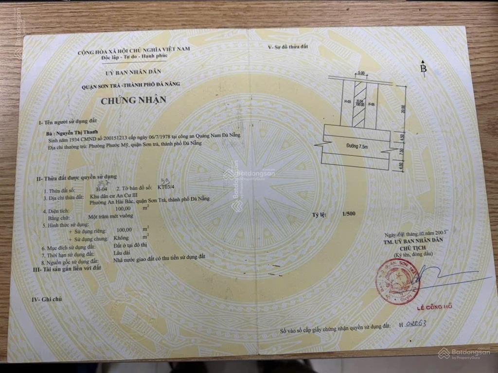 Cần bán lô đất đường nguyễn công sáu, diện tích 100m², giá (17 tỉ)