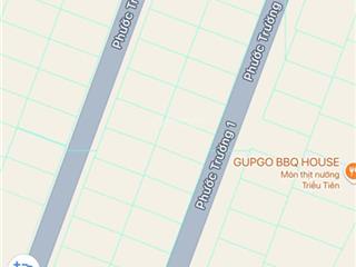 Cần bán 1 lô duy nhất đường phước trường 1, hướng tây, s 240m2 (giá 40 tỷ)