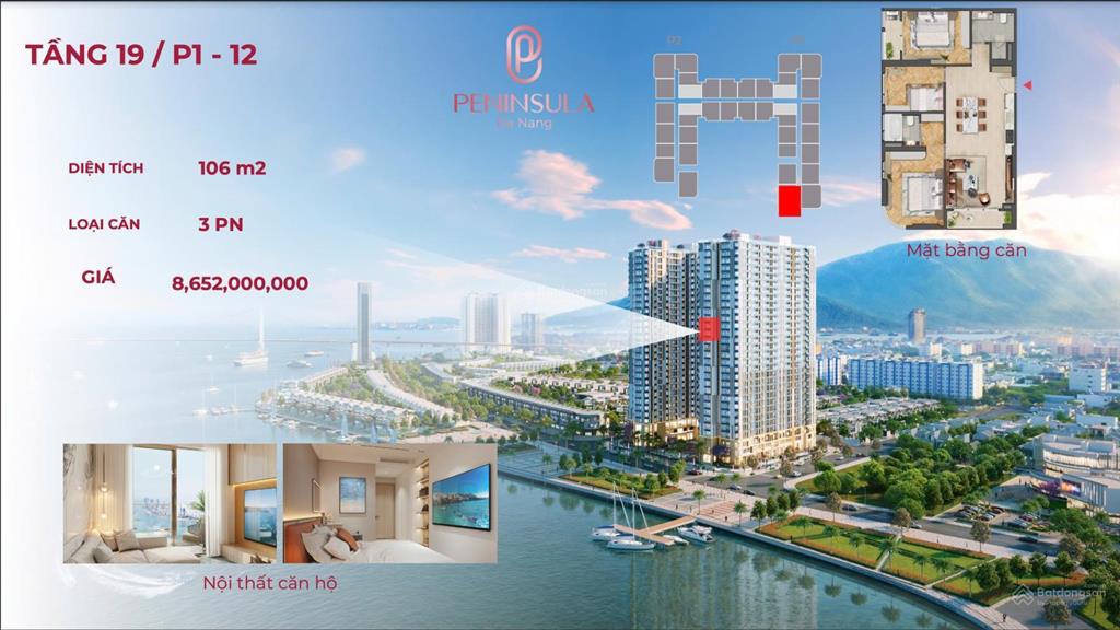 Căn góc hoa hậu 3pn siêu hiếm view trực diện sông hàn, ngắm pháo hoa cực đỉnh tại ban công nhà mình