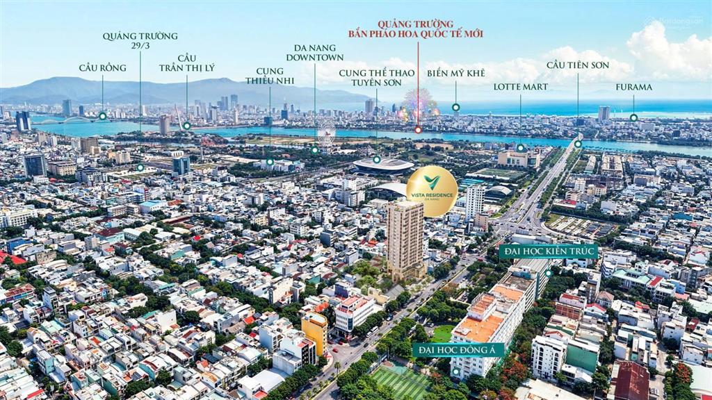 Căn hộ trung tâm quận hải châu, giá tốt để sở hữu! view pháo hoa cực đẹp,dt cho thuê 25 triệu/tháng