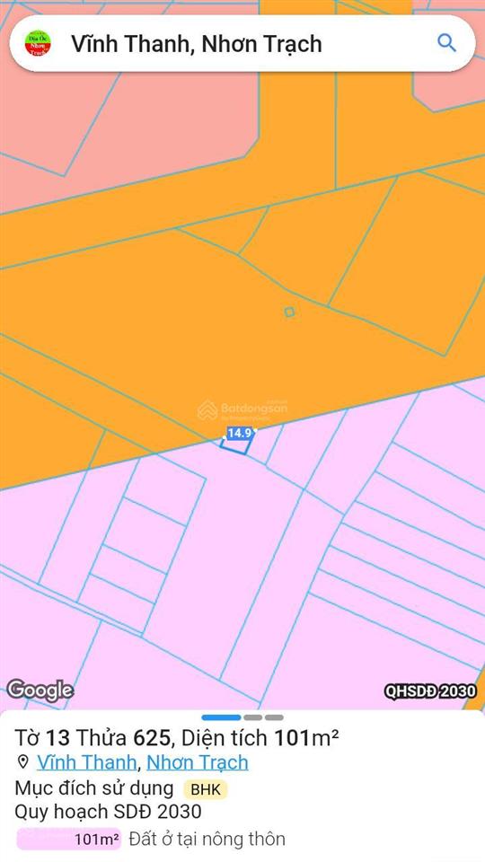 101m2 mặt tiền đường nguyễn ái quốc nối thẳng cổng sân bay long thành