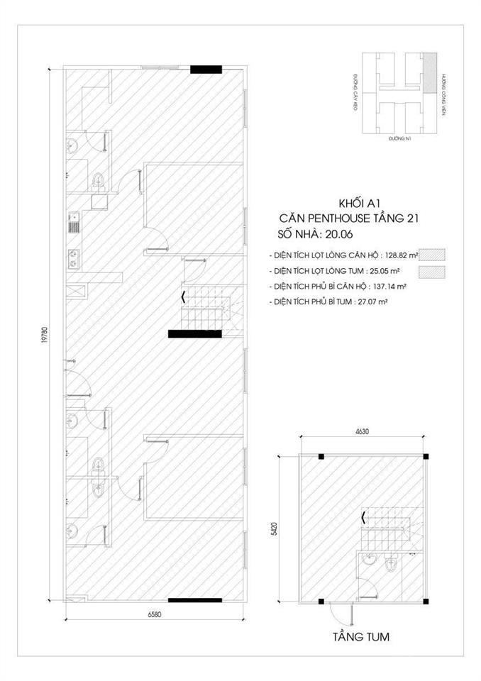 10 căn penthouse giá gốc cđt căn hộ đạt gia residence 4pn 4wc, 2 tầng, 165m2, chỉ từ 5tỷ/căn