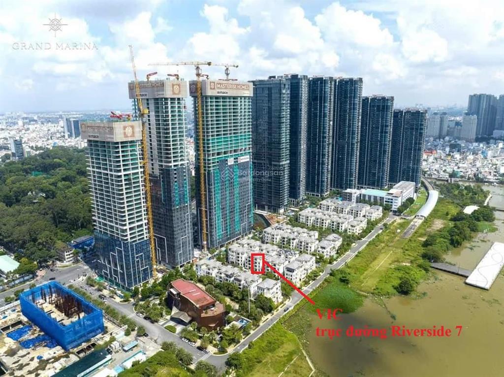 Vic ba son diện tích 225m2 giá 250 tỷ bao thuế phí, trục chính riverside 7 sát tòa gran marina