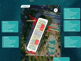 Căn cặp studio dự án maia tổ hợp the grand hồ tràm. căn view biển + view nội khu