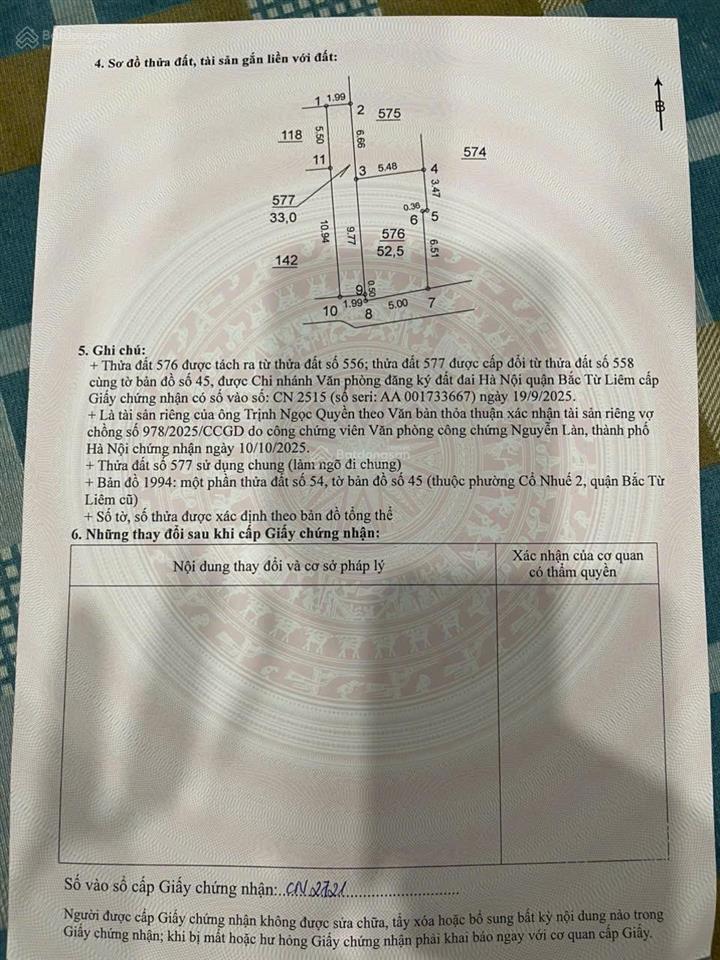 10,5 tỷ có ngay đất khu công viên hoà bình 53m2  ngõ ô tô  lô góc  mặt tiền 5m   0934 503 ***