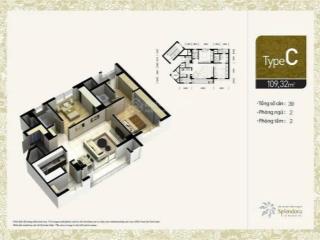 [home&land] bán căn hộ cao cấp splendora 109m, tầng trung, view thoáng đẹp , sổ đỏ, 0985 302 ***