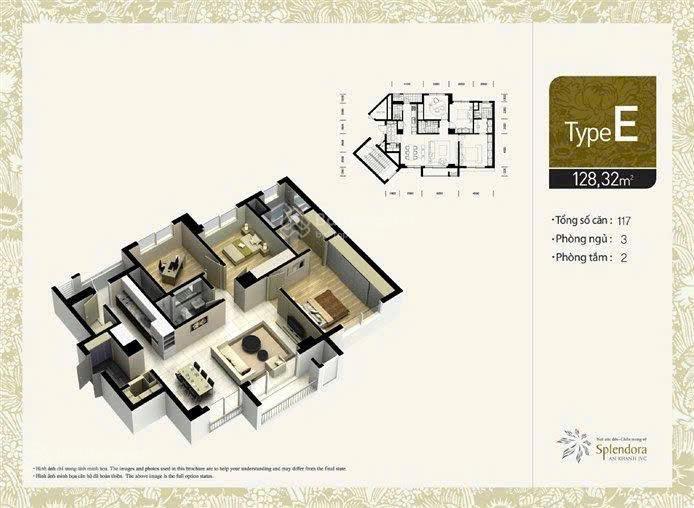 [ home& land] cho thuê căn hộ cao cấp splendora 88m^2 giá rẻ