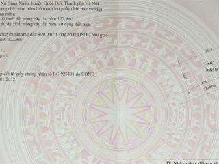 Chính chủ bán lô đất vàng lô góc cực đẹp 400m2 thổ cư mặt đường đồng chằm đông xuân giá tốt 30tr/m2