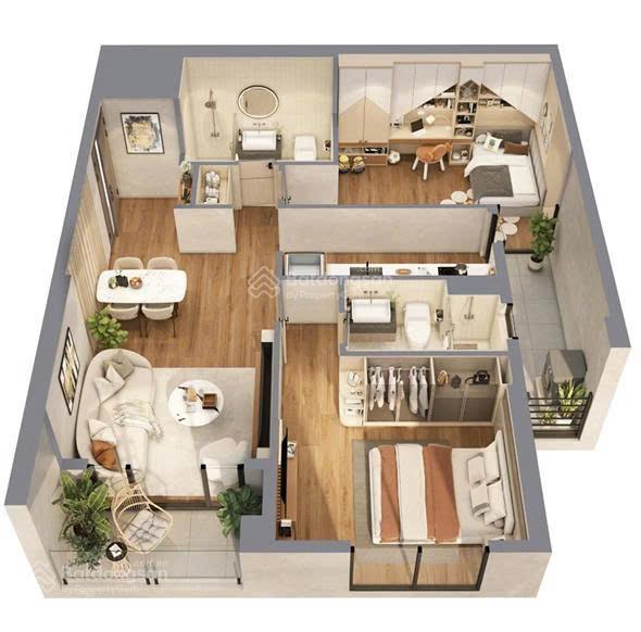 Greenera southmark em cần bán gấp căn 2 pn 76m2 hướng bắc nhìn vào trung tâm thành phố giá cực đẹp