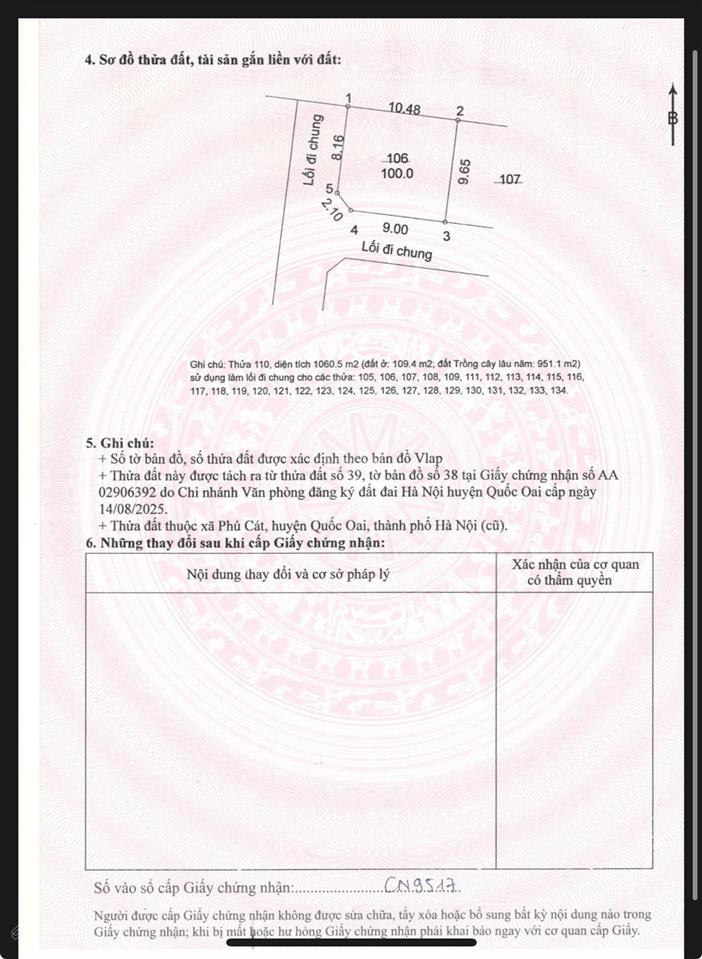 Bán gấp trong tuần, lô góc 100m2 full thổ cư tại phú cát hoà lạc, 2 mặt thoáng giá f0 chỉ 5,1tỷ