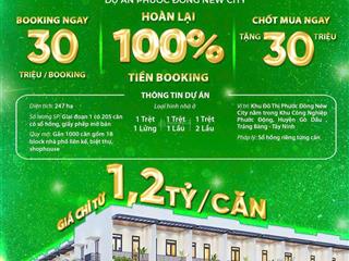 Nhà phố phước đông new city  tây ninh, giá từ 1.2 tỷ/căn.  0393 403 ***