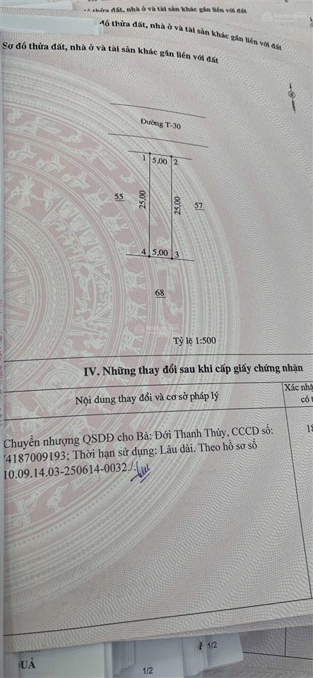1 lô duy nhất giá rẻ nhất khu đường lớn 25m đối diện chợ trường kinh doanh buôn bán,  0985 761 ***