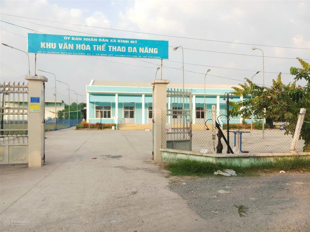 Bán đất xã bình mỹ củ chi, đ. huỳnh thị dần vào 200m, sát bên khu văn hoá thể thao đa năng bình mỹ