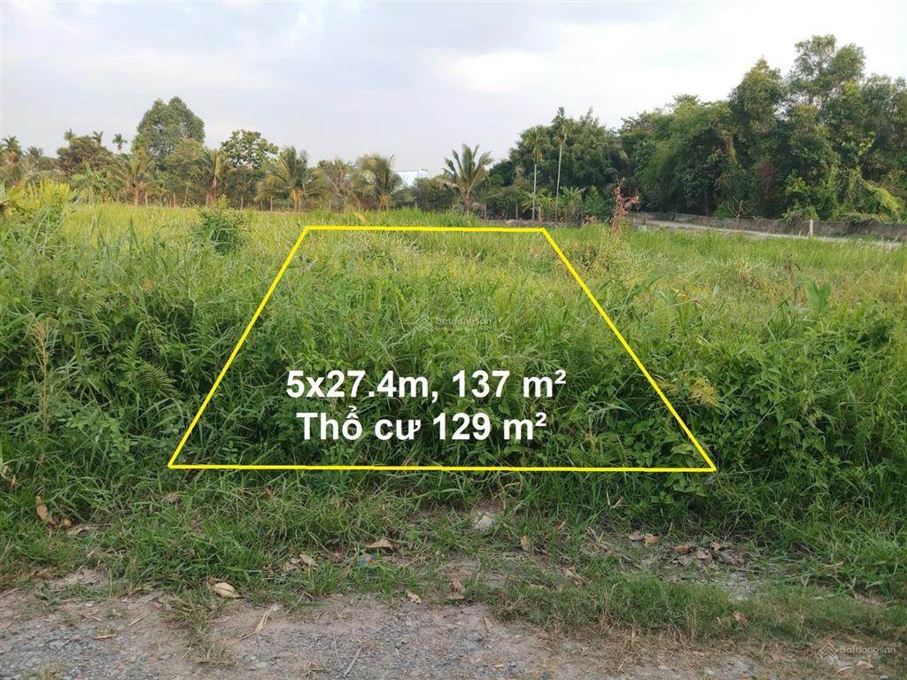 Bán đất xã bình mỹ củ chi, đ. huỳnh thị dần vào 200m, sát bên khu văn hoá thể thao đa năng bình mỹ