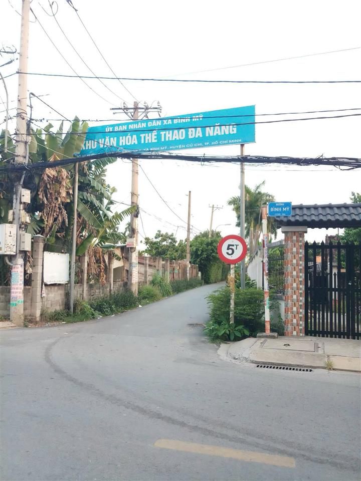Bán đất xã bình mỹ củ chi, đ. huỳnh thị dần vào 200m, sát bên khu văn hoá thể thao đa năng bình mỹ