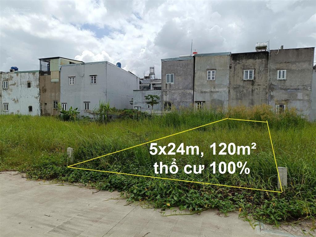 Bán đất đường huỳnh thị quyến, xã bình mỹ, củ chi, 5x24m, 120m2 full thổ cư, giá chỉ 2.15 tỷ