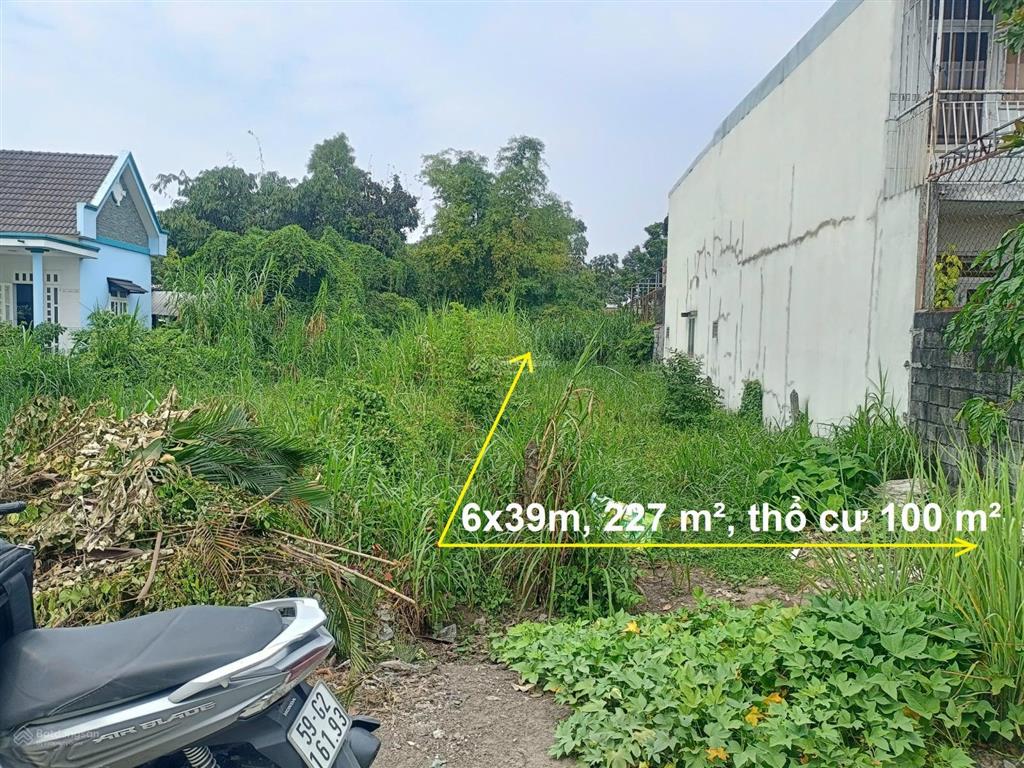 Bán đất vị trí vip, ngay trung tâm xã tân thạnh đông, củ chi, 227m² (5.8x39m), giá tốt chỉ 2.7 tỷ