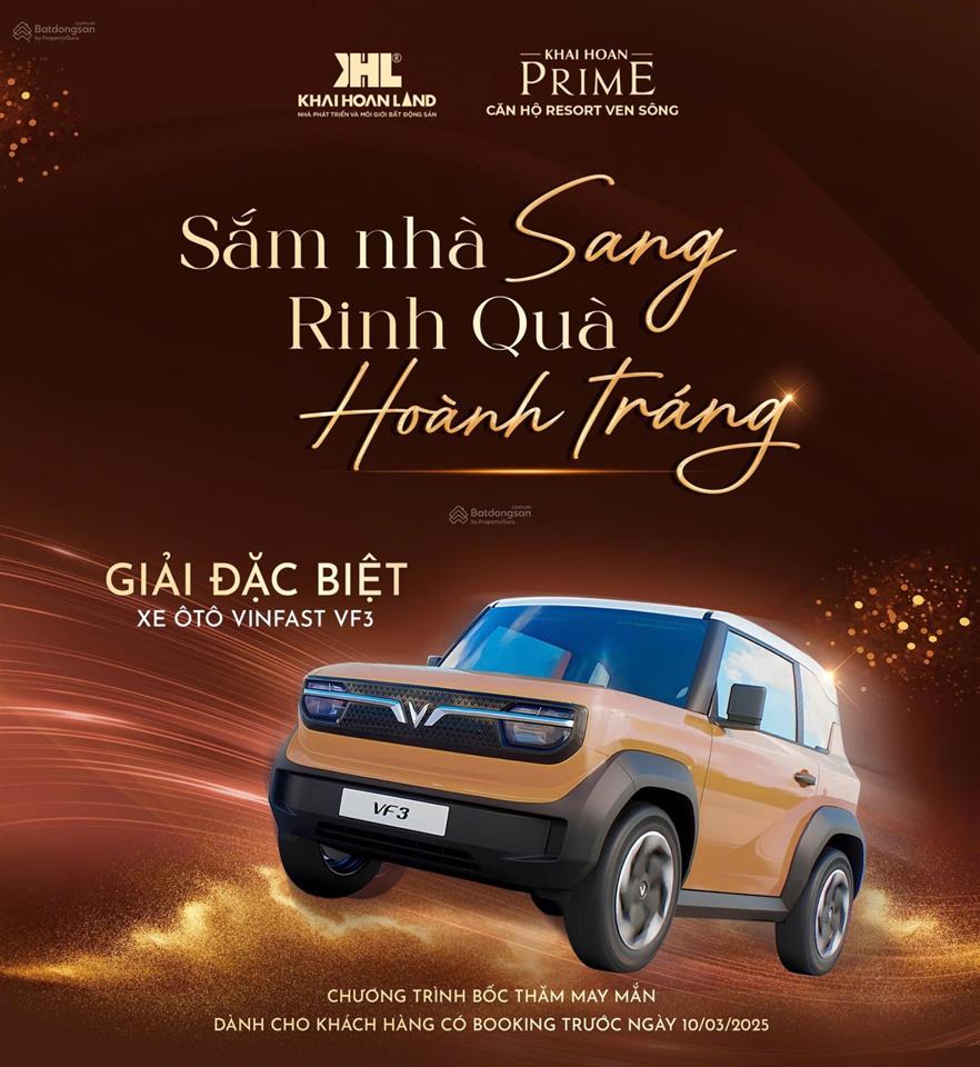 Bán căn hộ khải hoàn prime, 62m2 2pn 2wc, giá tốt trực tiếp chủ đầu tư chỉ từ 4.3 tỷ, full nội thất