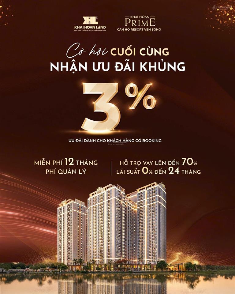 Bán căn hộ khải hoàn prime, 62m2 2pn 2wc, giá tốt trực tiếp chủ đầu tư chỉ từ 4.3 tỷ, full nội thất