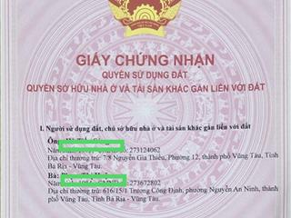 Mặt tiền đường vũ trọng phụng, phía sau ubnd phường long hương, gần showroom bán xe ô tô honda.