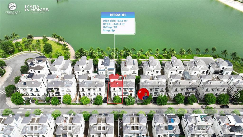 Tống diễn 0944 866 ***. bán btsl ngọc trai, 183.6 m2, 54 tỷ.
