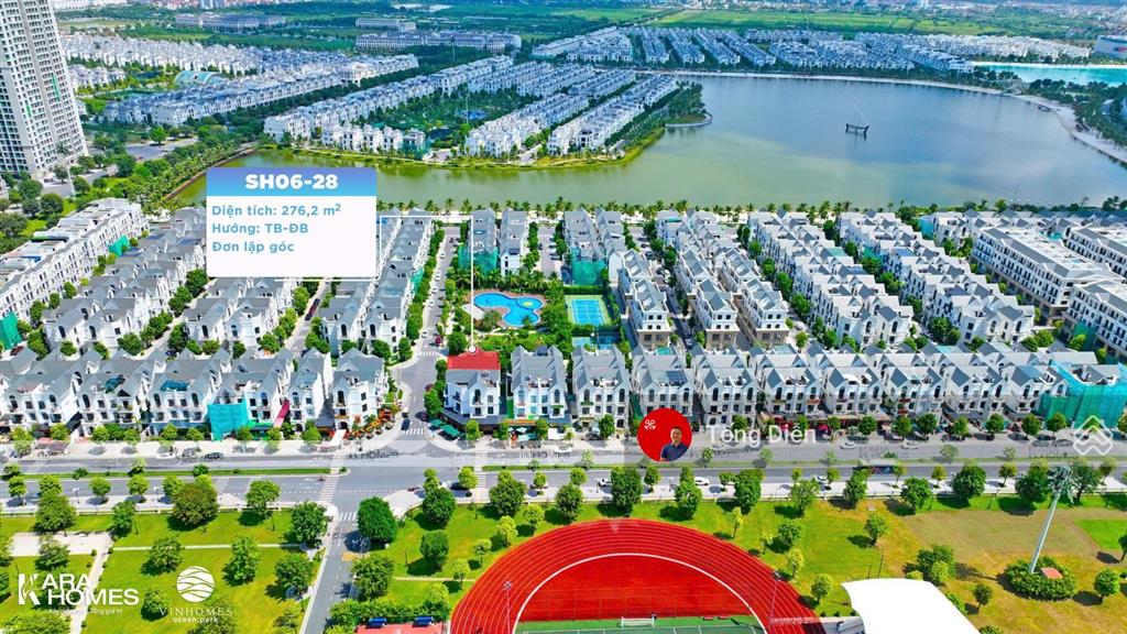 Tống diễn 0944 866 ***. bán bt đơn lập view công viên, căn góc, 276.2 m2, 75 tỷ