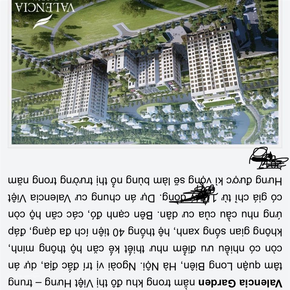 Căn hộ chung cư valencia garden. thiết kế 3 ngủ 2 wc 2 ban công nội thất đầy đủ. cách 50m ra trường