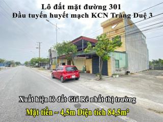 Siêu phẩm lô đất mặt đường 301 tuyến huyết mạch kcn tràng duệ 3 giá rẻ nhất  lợi thế tạo dòng tiền