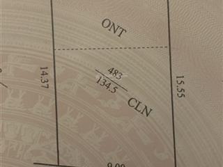 Chính chủ bán đất tại cao dương, lương sơn, hòa bình, đường 6m, 5,5 triệu / m2, 135m2, mặt tiền 9m