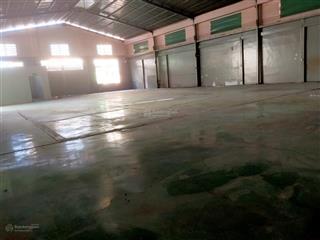 Cho thuê kho xưởng 2200m2 giá 60k/m2, đường , mái cao 10m, có vp 100m2