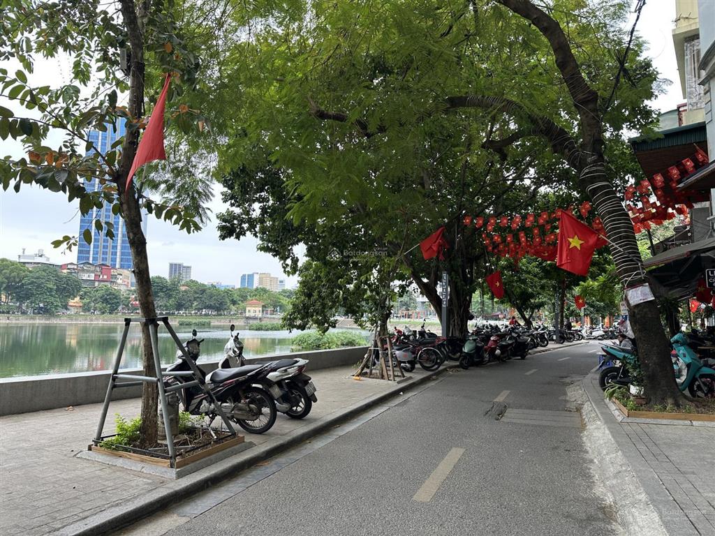 Mặt phố phạm huy thông 62m 5 tầng vỉa hè 2 bên , view hồ đẹp long lanh ,kd nhộn nhịp giá 45 tỷ