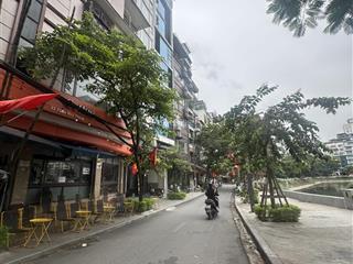 Mặt phố phạm huy thông 62m 5 tầng vỉa hè 2 bên , view hồ đẹp long lanh ,kd nhộn nhịp giá 45 tỷ