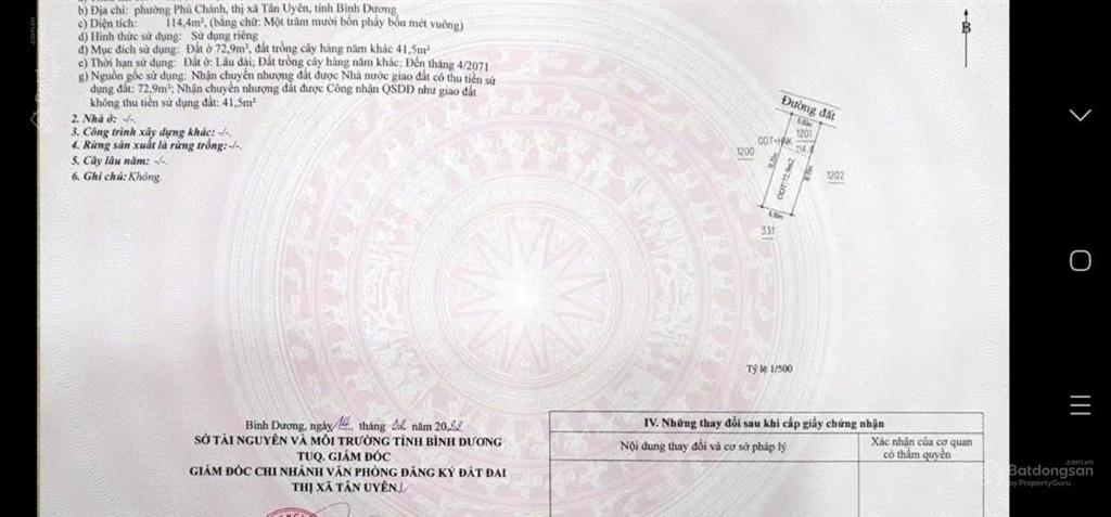 Đất đẹp 6x19m giá chỉ 2ty350 tr cách đt 742 tầm 30mét chợ phú chánh a 300mét phường bình dương