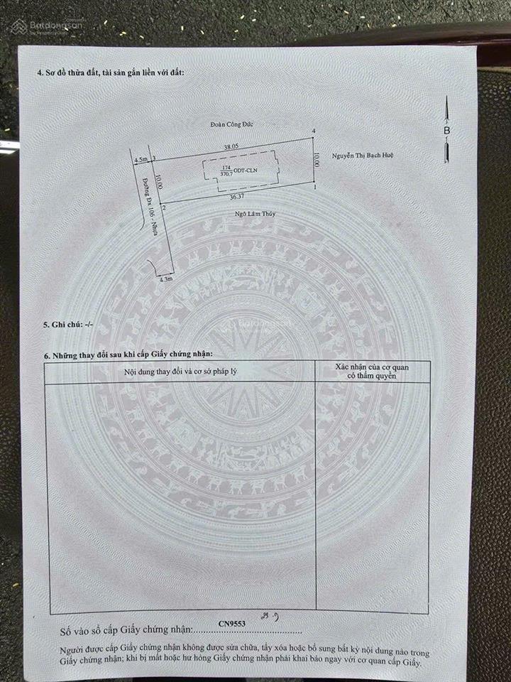 Bđs đẹp mặt tiền dx106 nhựa 5m. dân đông  đẹp 10x38m thổ cư 120m2 giá chỉ 5 tỷ