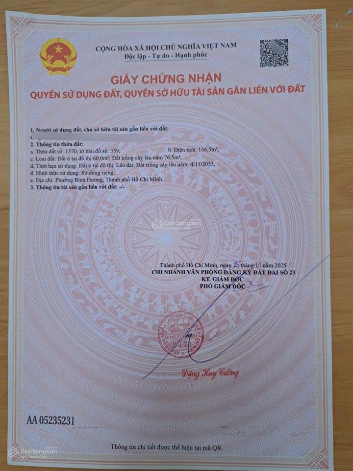 Giá siêu tốt chỉ 1tỷ990/nền nhanh tay có 3 nền liền kề đường 8m 1/huỳnh văn lũy phường bình dương