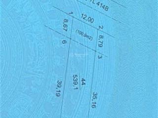 Bán đất mặt đường lớn  thôn an hòa, xã suối hai, tp. hà nội 539,1m2 đất thổ 100m2