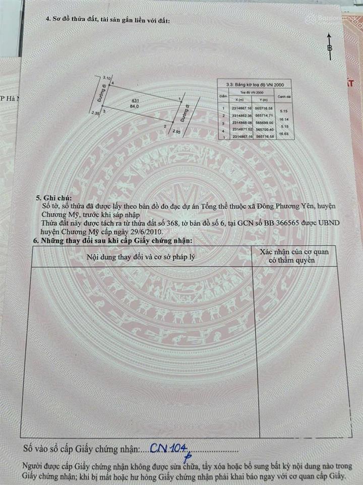 Bán đất phú nghĩa, 2,8 tỷ, 84 m2, chính chủ giá tốt