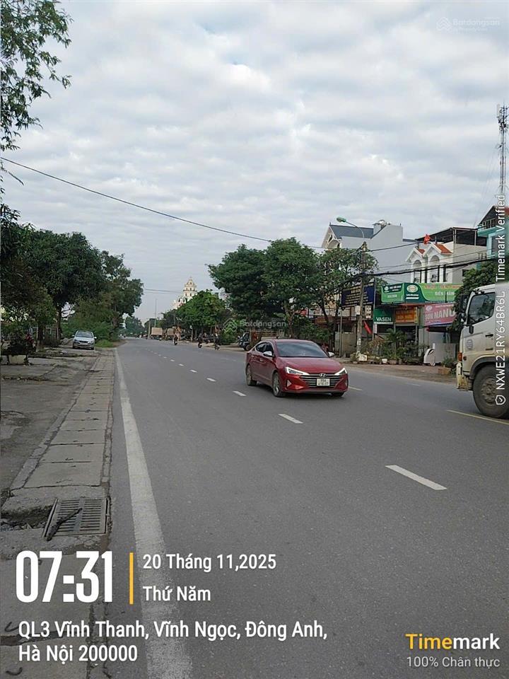 Mặt phố lộc hà ql3 đông anh, 198/246m2 mt 5.5m 30 tỷ