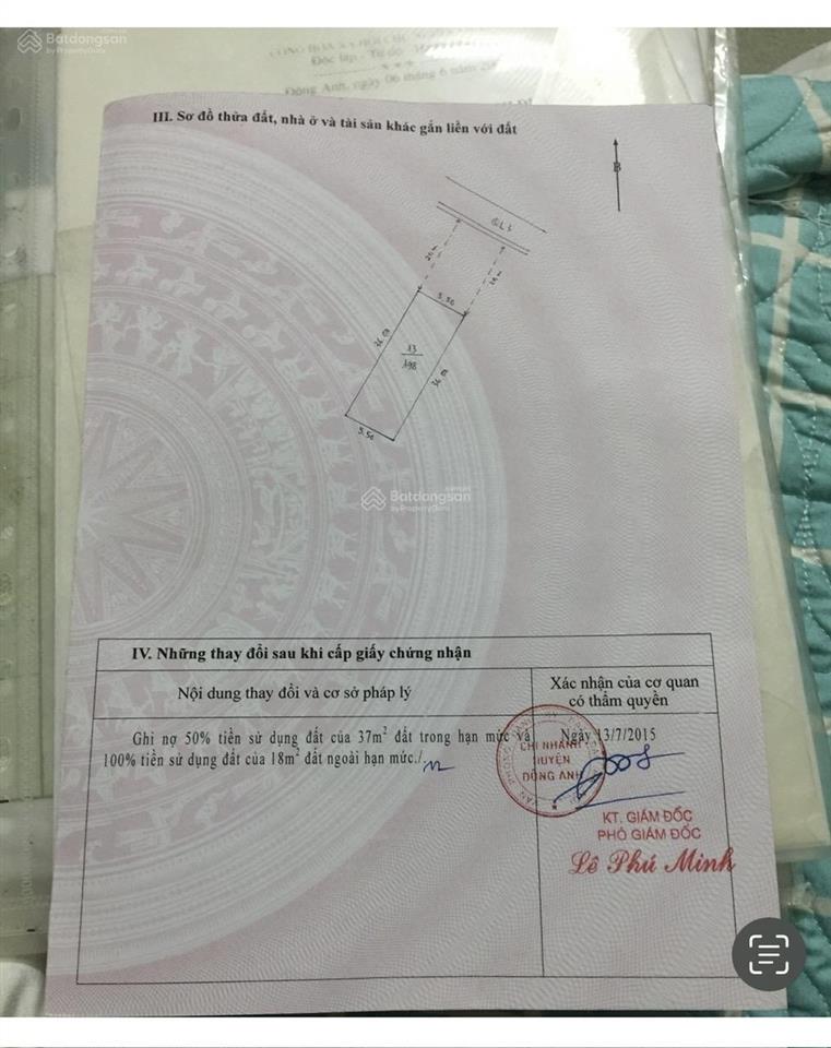 Mặt phố lộc hà ql3 đông anh, 198/246m2 mt 5.5m 30 tỷ