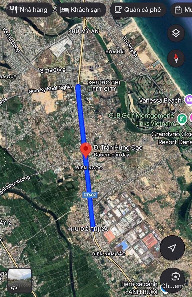 Bán đất 375m2 tại trần hưng đạo, điện ngọc, điện bàn, quảng nam, giá ưu đãi 19,5 tỷ