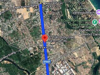 Bán đất 375m2 tại trần hưng đạo, điện ngọc, điện bàn, quảng nam, giá ưu đãi 19,5 tỷ