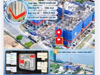 Shophouse khối đế  peninsula da nang 2 tầng, trực diện sông, sở hữu lâu dài chỉ từ 5,4 tỷ, ck 19%