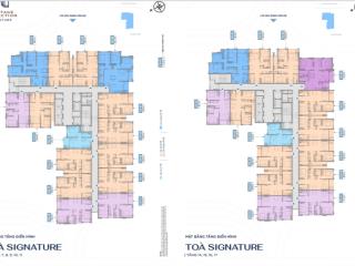 Bán chung cư vinh heritage tòa signature tầng cao thoáng mát. ban công đông nam. 69.5m2.