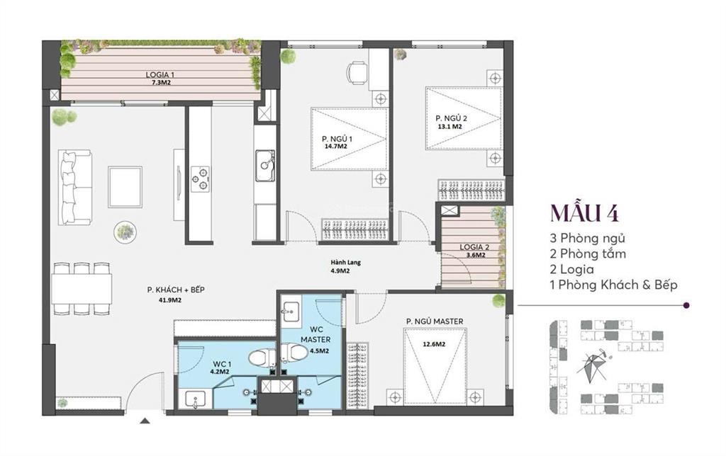 Chính chủ bán căn 3 ngủ góc toà w3 diện tích 115m rẻ nhất thị trường
