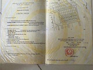 Bán nền biệt thự lô góc khu dân cư cotec, xã phú xuân, nhà bè, dt 294m2, giá 32 triệu/m2